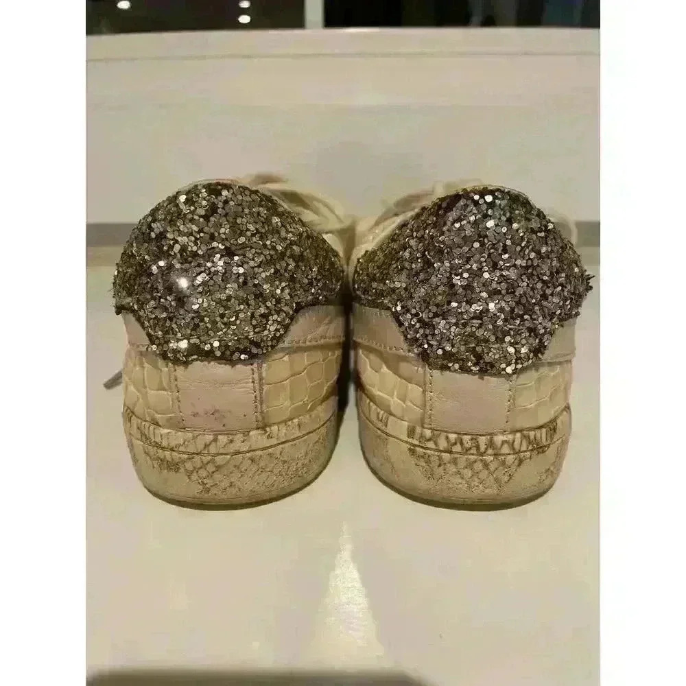 Dolce Vita Nino Women's Snakeskin and Glitter Sneaker, sz 9 - Picture 6 of 9